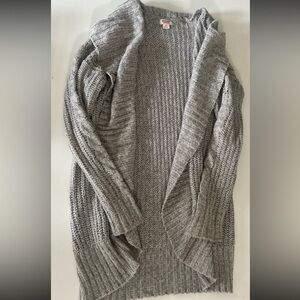 Mossimo grey cable knit sweater cardigan - medium